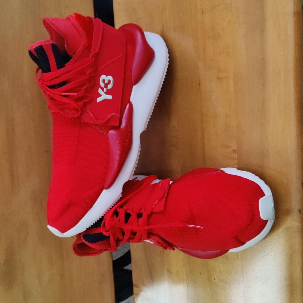 Adidas Kaiwa Knit Y-3 Limited Edition Size 11.5 Red With White Accents